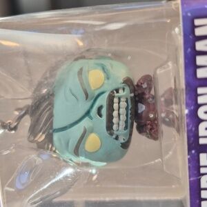 Funko × Marvel What If...? Zombie Iron Man Pocket POP Keychain - Blue & Red.